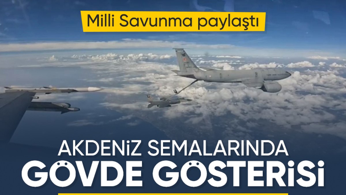 Türk Hava Kuvvetleri Akdeniz’in uluslararası hava sahasında eğitim uçuşu yaptı