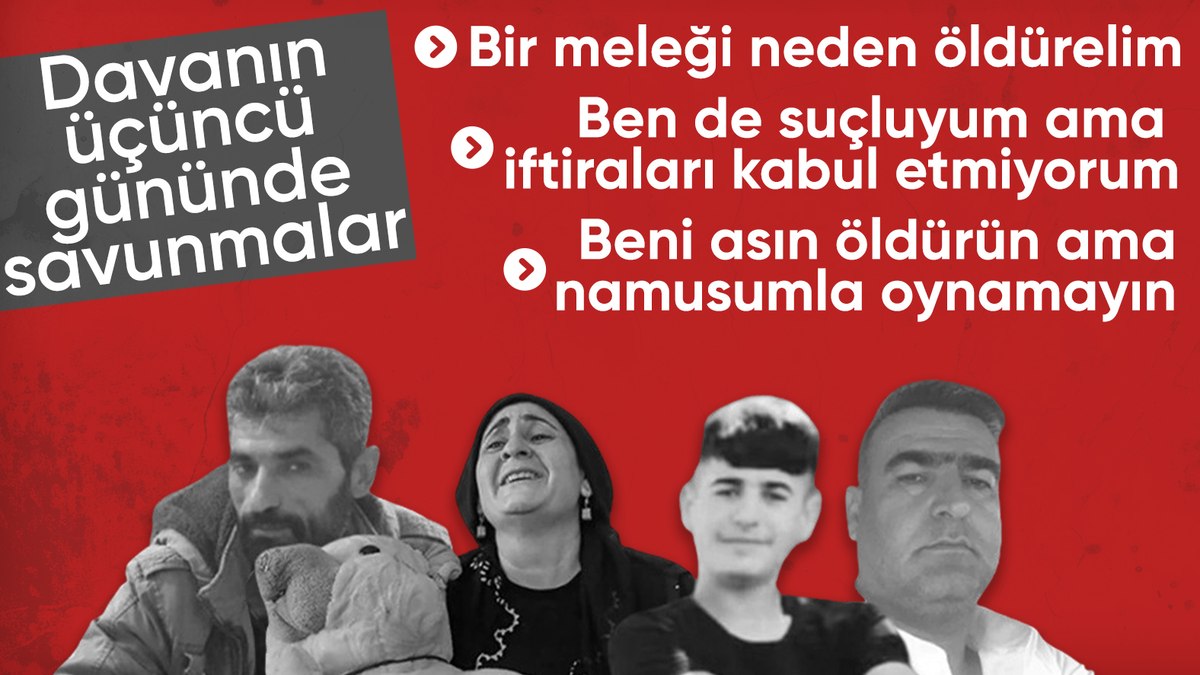 Narin Güran cinayeti davasında tutuklu sanıklar ve avukatları savunma yaptı