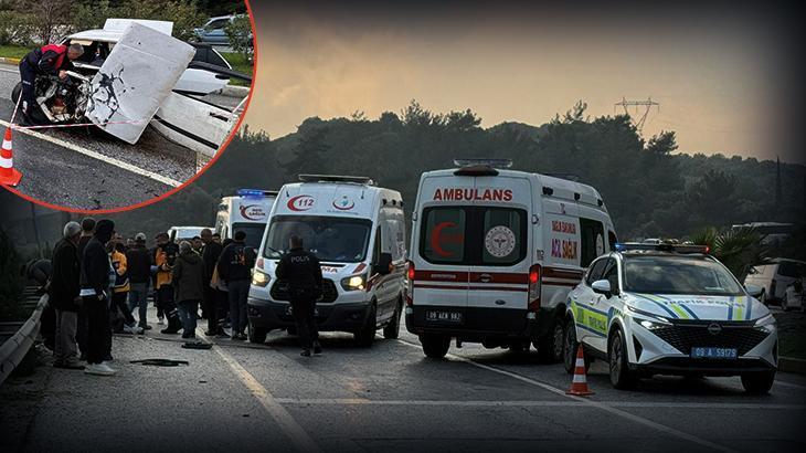 Aydın’da feci kaza! Otomobil park halindeki araca çarptı: 1 ölü, 4 yaralı