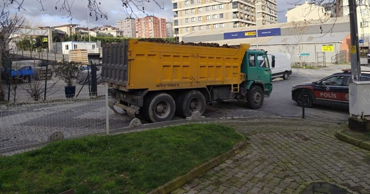 Ataşehir’de kaçak hafriyat döken sürücüye 647 bin lira ceza